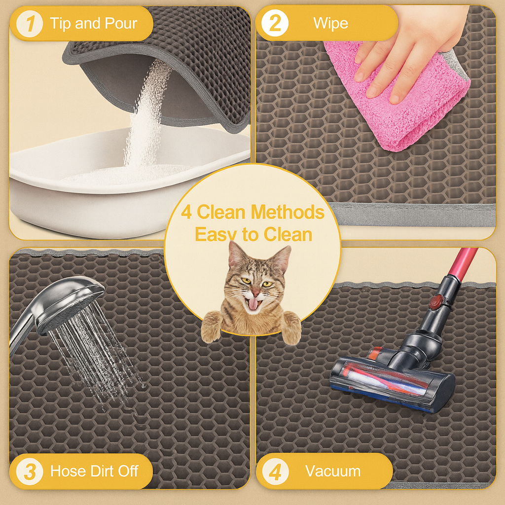 Double Layer Non-Slip Cat Litter Mat