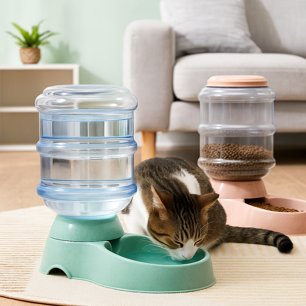 Automatic Pet Food and Water Bowl