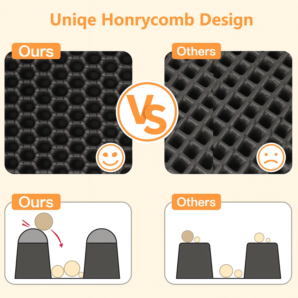 Double Layer Non-Slip Cat Litter Mat