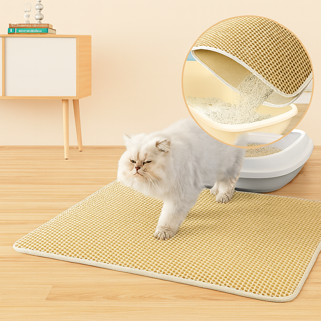 Double Layer Non-Slip Cat Litter Mat
