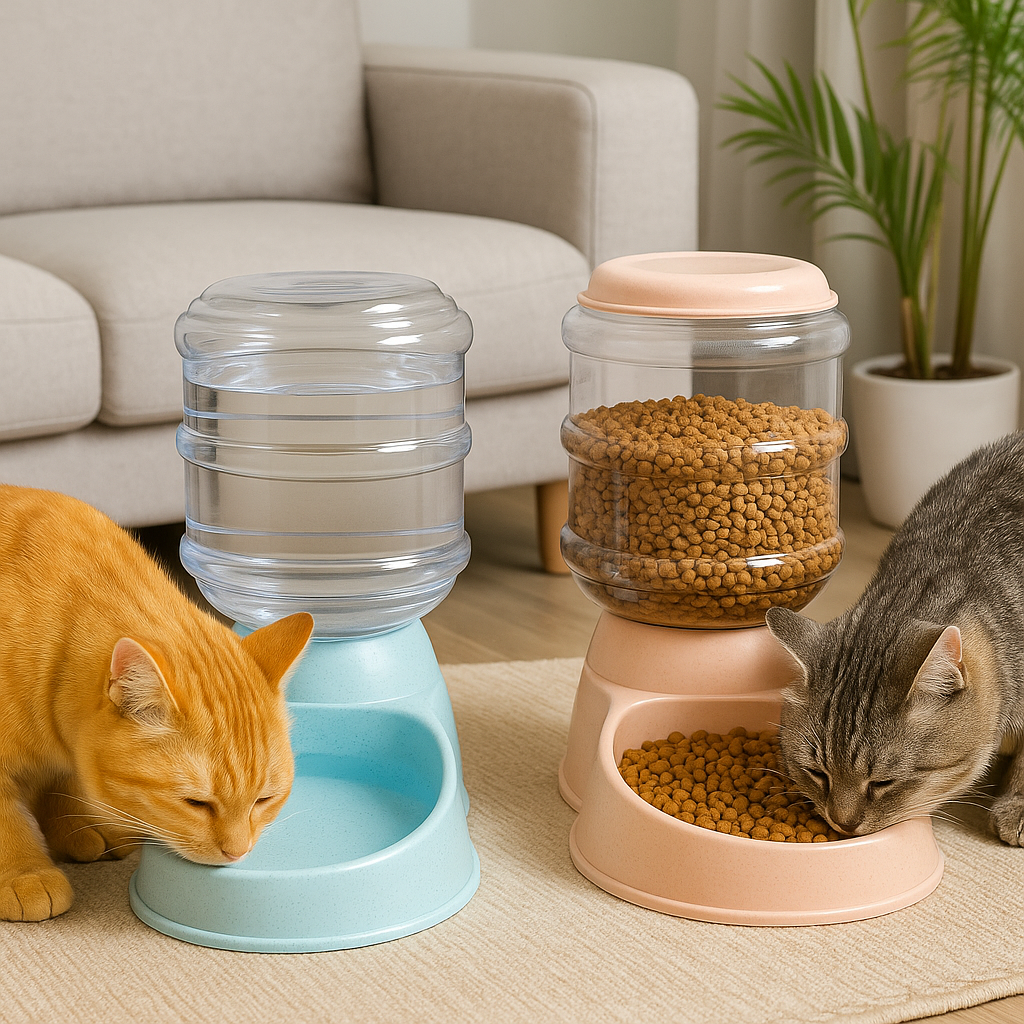 Automatic Pet Food and Water Bowl
