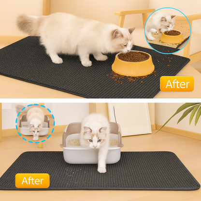 Double Layer Non-Slip Cat Litter Mat