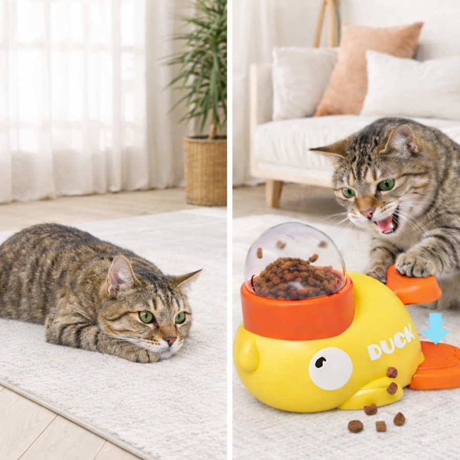 Cat Treat Dispenser Toy Duck - Mr. Quack | Pestfen ™️