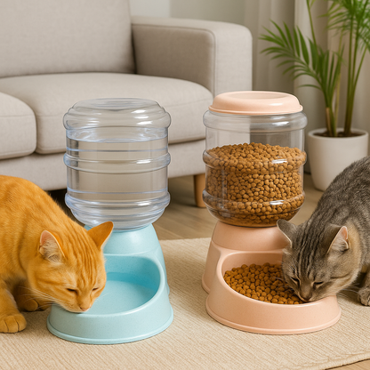Automatic Pet Food and Water Bowl