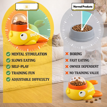 Cat Treat Dispenser Toy Duck - Mr. Quack | Pestfen ™️