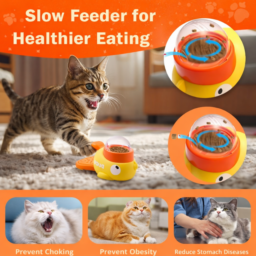 Cat Treat Dispenser Toy Duck - Mr. Quack | Pestfen ™️